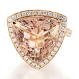Ring: hochwertiger, ausgesprochen schöner Morganit/Brillantring, absolut neuwertig, ca. 10,1ct, ursprünglicher NP lt. Goldschmiede, 4800€ - photo 4