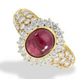 Ring: sehr schöner, hochwertiger Rubin/Brillant-Goldschmiedering, neuwertig und ungetragen - Foto 1