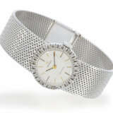 Armbanduhr: weißgoldene vintage Damenuhr der Marke Omega mit Diamantbesatz - фото 1