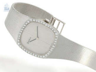 Armbanduhr: schwere und außergewöhnlich große vintage Damen-Luxusuhr der Marke "Genève", Brillanten von 1,39ct