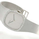 Armbanduhr: schwere und außergewöhnlich große vintage Damen-Luxusuhr der Marke "Genève", Brillanten von 1,39ct - Foto 1
