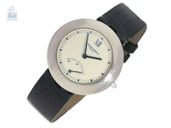 Armbanduhr: elegante, automatische vintage Designer-Uhr "Disco Volante", Chaumet Paris, 18K Weißgold, 90er Jahre - Foto 1