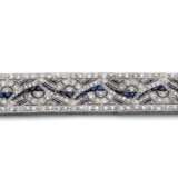 Art Deco Diamant – Saphir Armband - Foto 1