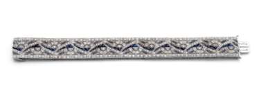 Art Deco Diamant – Saphir Armband