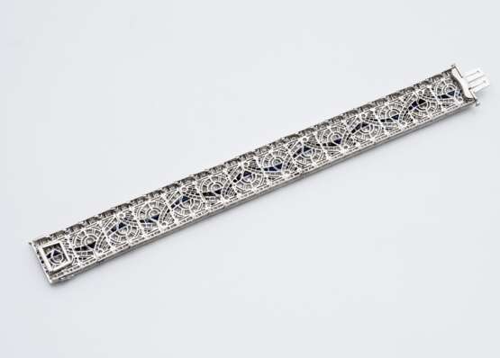Art Deco Diamant – Saphir Armband - photo 2