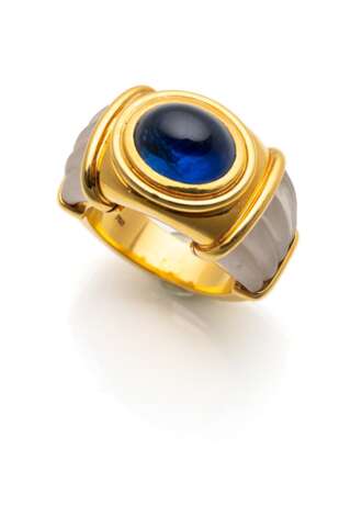 Saphir Ring mit Bergkristall von Otto Klein - photo 1