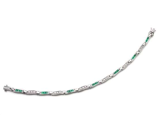 Smaragd Diamant Armband - фото 1