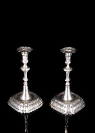 Paar Silber-Kerzenleuchter - фото 1