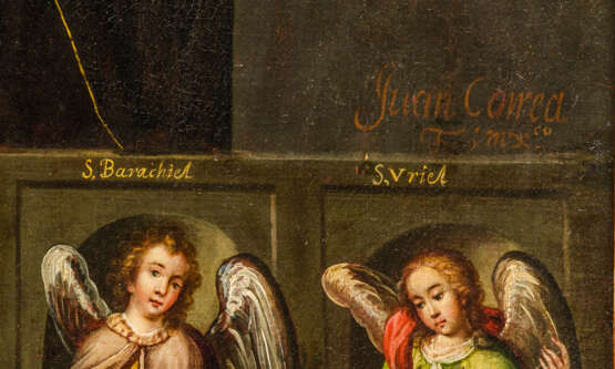*Juan Correa (1674 - 1739) Mother of God "Salus Popuki Romani" and the seven archangels - photo 3