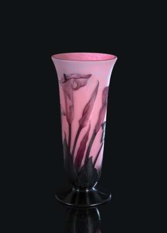 Vase mit Kalla Dekor - Foto 1