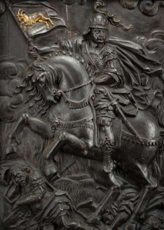 Relieftafel mit Reiterschlacht - Foto 2