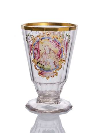 Glas mit Heiligem Johannes Nepomuk und Heiligem Bruno - photo 2