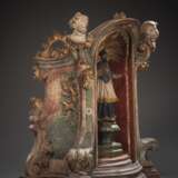 Barocker Altar-Schrein mit Johannes Nepomuk Figur - photo 2