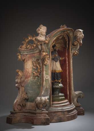 Barocker Altar-Schrein mit Johannes Nepomuk Figur - Foto 2