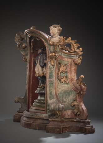 Barocker Altar-Schrein mit Johannes Nepomuk Figur - Foto 4