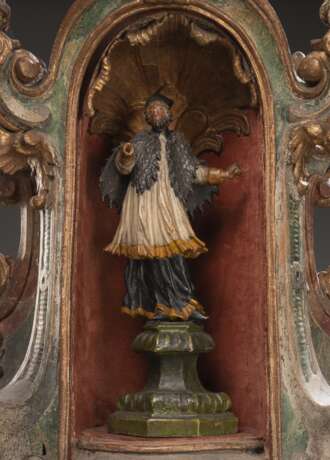 Barocker Altar-Schrein mit Johannes Nepomuk Figur - photo 5