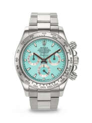 ASPREY, AN EXTREMELY ATTRACTIVE AND UNIQUE WHITE GOLD 'DAYTONA', WITH TURQUOISE DIAL, REF. 116509, NO. 1/1