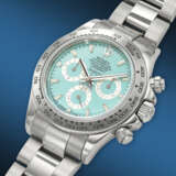 ASPREY, AN EXTREMELY ATTRACTIVE AND UNIQUE WHITE GOLD 'DAYTONA', WITH TURQUOISE DIAL, REF. 116509, NO. 1/1 - Foto 2