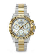 Diamonds. ROLEX, YELLOW GOLD, STAINLESS STEEL, AND DIAMOND-SET 'DAYTONA', WITH MOTHER OF PEARL DIAL, REF. 116503