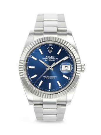 ROLEX, STAINLESS STEEL AND WHITE GOLD 'DATEJUST', REF. 126334 - фото 1