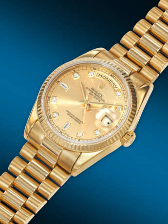 ROLEX, YELLOW GOLD 'DAY-DATE', REF. 118238 - фото 2