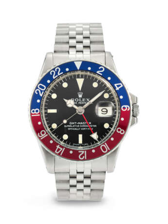 ROLEX, STAINLESS STEEL DUAL TIME 'GMT-MASTER', REF. 1675 - photo 1