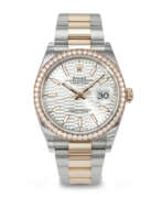 Diamonds. ROLEX, PINK GOLD, STAINLESS STEEL, AND DIAMOND-SET 'DATEJUST', REF. 126281RBR