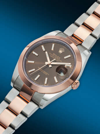 ROLEX, PINK GOLD AND STAINLESS STEEL 'DATEJUST', REF. 126301 - фото 2