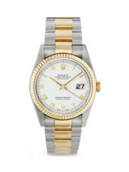 ROLEX, YELLOW GOLD AND STAINLESS STEEL 'DATEJUST', REF. 16233