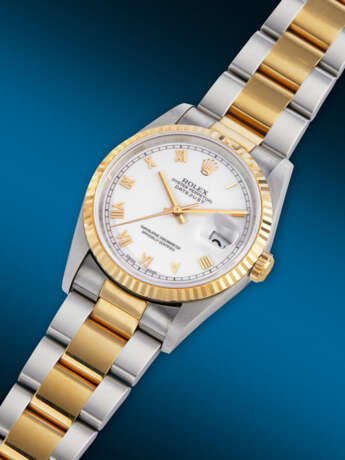 ROLEX, YELLOW GOLD AND STAINLESS STEEL 'DATEJUST', REF. 16233 - Foto 2