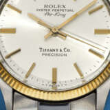 ROLEX, RETAILED BY TIFFANY & CO., 14K YELLOW GOLD AND STAINLESS STEEL 'AIR-KING,' REF. 5501 - photo 4