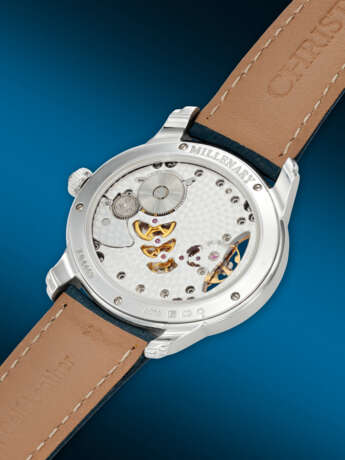 AUDEMARS PIGUET, WHITE GOLD AND DIAMOND-SET SEMI-SKELETONIZED 'MILLENARY', WITH MOTHER OF PEARL DIAL, REF. 77247BC - Foto 3