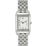 JAEGER-LECOULTRE, STAINLESS STEEL AND DIAMOND-SET 'REVERSO DUETTO', WITH MOTHER OF PEARL DIAL, REF. 266.8.44 - photo 1