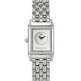 JAEGER-LECOULTRE, STAINLESS STEEL AND DIAMOND-SET 'REVERSO DUETTO', WITH MOTHER OF PEARL DIAL, REF. 266.8.44 - Foto 2