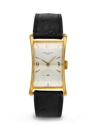 PATEK PHILIPPE, HIGHLY RARE AND DESIRABLE YELLOW GOLD WRISTWATCH, 'HOUR GLASS', REF. 1593 - фото 1