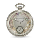 PATEK PHILIPPE, EXTREMELY RARE WHITE GOLD 'MURAT' DECORATED POCKET WATCH, WITH TWO-TONE MOTHER OF PEARL DIAL - photo 1
