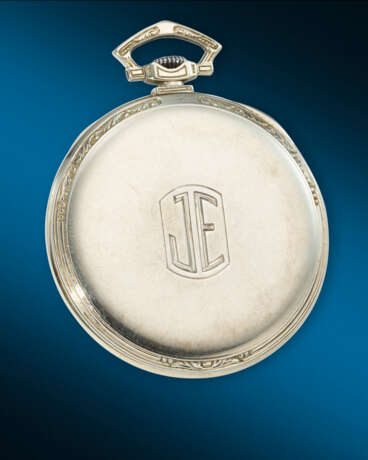 PATEK PHILIPPE, EXTREMELY RARE WHITE GOLD 'MURAT' DECORATED POCKET WATCH, WITH TWO-TONE MOTHER OF PEARL DIAL - photo 3
