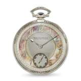 PATEK PHILIPPE, EXTREMELY RARE WHITE GOLD 'MURAT' DECORATED POCKET WATCH, WITH TWO-TONE MOTHER OF PEARL DIAL - photo 8