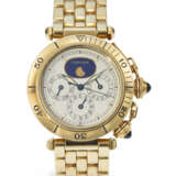 CARTIER, YELLOW GOLD DUAL TIME CALENDAR 'PASHA', REF. 30002 - фото 1