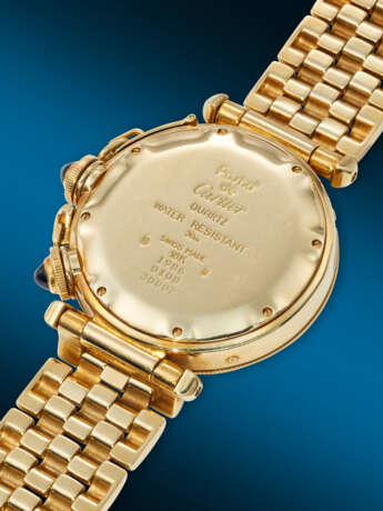 CARTIER, YELLOW GOLD DUAL TIME CALENDAR 'PASHA', REF. 30002 - фото 3