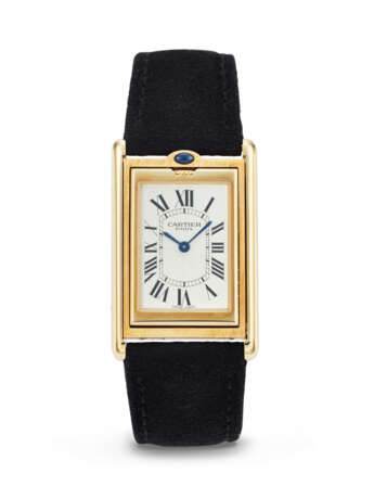 CARTIER, YELLOW GOLD 'MILLENIUM BASCULANTE', WITH REVERSIBLE CASE, NO. 156/365, REF. 2391 - photo 1