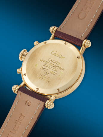 CARTIER, 150TH ANNIVERSARY, YELLOW GOLD QUARTZ CHRONOGRAPH 'DIABLO', REF. 14000 - photo 3