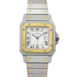 CARTIER, YELLOW GOLD AND STAINLESS STEEL 'SANTOS CARRÉE', REF. 2961 - Foto 1