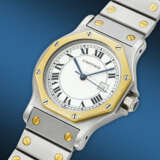 CARTIER, YELLOW GOLD AND STAINLESS STEEL 'SANTOS OCTAGON', REF. 2966 - photo 2