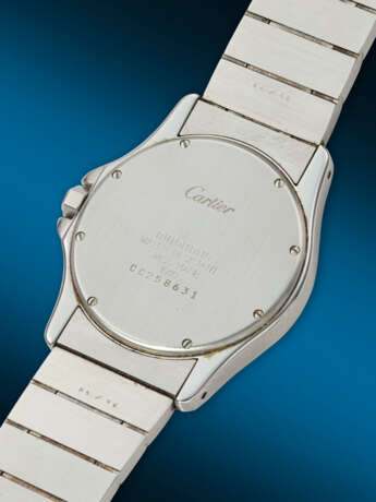 CARTIER, YELLOW GOLD AND STAINLESS STEEL 'SANTOS RONDE', REF. 1910 - Foto 3