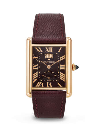 CARTIER, PINK GOLD 'TANK LOUIS XL', WITH POWER RESERVE AND DATE, REF. W1560002 - photo 1