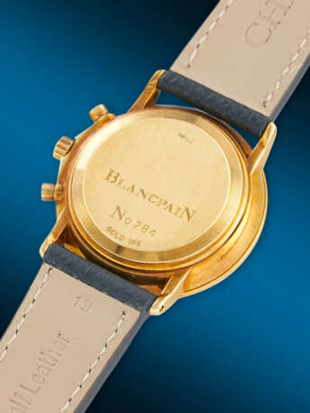 BLANCPAIN, YELLOW GOLD CHRONOGRAPH 'VILLERET', REF. 1185 - Foto 3