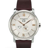 BAUME & MERCIER, STAINLESS STEEL ‘CLASSIMA EXECUTIVES’ WITH MONTH AND OVERSIZED DATE, REF. 10038 - photo 1