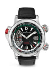 JAEGER-LECOULTRE, LIMITED EDITION STAINLESS STEEL WORLD TIME 'MASTER COMPRESSOR EXTREME W-ALARM MEXICO', REF. 150.8.42