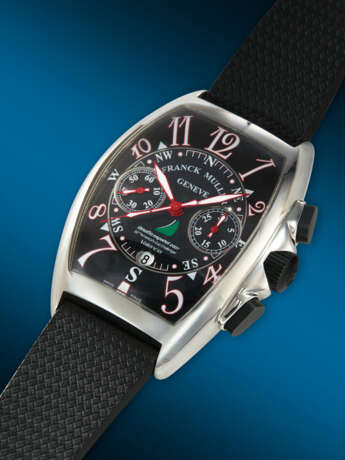 FRANCK MULLER, STAINLESS STEEL CHRONOGRAPH '32ND AMERICA'S CUP CHALLENGER VALENCIA', REF. 8080 CC AT VAL - фото 2